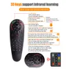 G30 جهاز التحكم عن بُعد 2.4 جرام صوت لاسلكي Air Mouse 33 Keys Ir Learning Gyro Sensing Smart Remote for Game Android TV Box