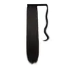 140g 22 "Długi Ponytail Hair Extension Dark Brown One Piece Słuchawki Human Hair Wrap wokół Klipu Ogona kucyka w przedłużanie włosów dla kobiet