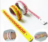 New Softball Baseball Bracciale avvolgente in pelle Bracciale sportivo da uomo con chiusura a scatto Braccialetto per donna Gioielli per fan sfusi