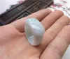 Chinese Green Jade Jadeite Rose Ring 8-10 Charm Jewellery Fashion Accessories Hand-Carved Man Woman Luck Amulet Gifts