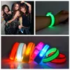 Brazalete LED de nailon, correa para la muñeca, brazalete ligero para deportes al aire libre, actividades de seguridad, fiesta, Club, alegría, pulsera luminosa T2I5582