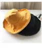 Sombrero de pescador para mujer de algodón de color puro al por mayor, sombrero para el sol al aire libre, sombrero para el sol coreano plegable, envío gratis