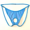 Strings G pour hommes, M, L, XL, nouveauté, Sexy, trou de pénis, sous-vêtements amusants, tongs Gay, slips 1231L