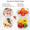 Reusable Washable Shopping Bag Supermarket Fruit Net Bag Fruit Vegetable Toys Sundries Organizer Storage Bag