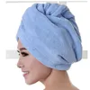 Super absorberende snelle droge haarhanddoek / microfiber handdoek / haarhanddoekomslag voor vrouwen, / tulband voor het drogen krullend, langdurig haar1