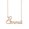 Emma Name Necklace Pendant for Women Girls Girls Gift Custom Neamplate 어린이 보석 보석 18k 금 도금 스테인리스 스틸 보석