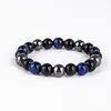 10 Styles Bracelet Triple Protection Pour La Protection Apporter Chance Et Prospérité Hématite Obsidienne Noire Bracelets En Pierre Oeil De Tigre