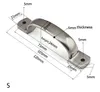 Une pièce en acier inoxydable arc poignée de porte armoire industrielle équipement lourd bouton châssis armoire tirer boîte à outils matériel