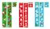 Ny festlig Merry Christmas Porch Sign Decorative Door Banner Juldekorationer för hemhängande julprydnader KD1