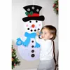 Рождественские украшения для DIY ощупь Рождественский снеговик висит украшения подарки Новогодняя дверь стены висит интерьер DefornateT2I5467