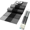 Compatible Placemats Table Runner 1 Piece Crossweave Woven Vinyl Table Runner Washable 30x180cm 12x70 86inch280I