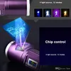 Rechargeable Torch 8000 Lumens Q5 x 4 Fishing flashlight blue/purple/yellow/white light 12 models Use DC charger