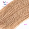 VMAE بيرو اللون الطبيعي # 18 شقراء 100 جرام كيراتين عذراء الشعر مستقيم طرف مسطح قبل الاستبداد الشعر البشري