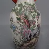 Jingdezhen antique ceramics qianlong pastel vase 18 crane home decoration cabinet antique display pieces vase Ceramic Festival dec2990