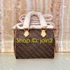 Tote TOP. M41112 SPD SPEED BANDOULIERE NANO 25 30 35 Designer Women Top Handle Shoulder Cross Body Bag Canvas Handbag Mini Pochette Accessoires