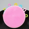 8 colors Magic Silicone Dish Bowl Cleaning Brushes Scouring Pad Pot Pan Wash Brushes Cleaner Kitchen LX6679