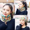 Unisex czapki czapki narciarskie snood szalik kobiet list do włosów druk kaszy szalik femme snood szyja cieplejsza jazda na twarz maska ​​dhl6388946