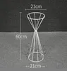 Wedding Gold Centerpieces Tall Metal Flower Vase Wedding Decoration Party Road Lead Floor Vase Event Party Decoration