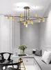Newest Creative Design LED Chandeliers Lighting Personality Hanging Branch Lamp for Living Room Cafe Bar Bar Studio Restaurant