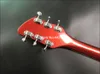 Highquality 660 electric guitar metallic red paint front 5 degrees neck running through the body4653983