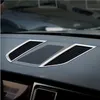 Bil styling klistermärke krom luftkonditionering ventilation ram täcke trim inre sequins luft utloppspanel dekorativa remsa 3D tillbehör till Porsche Macan