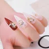 Ultimi 5 pezzi nappa nail art zircone chiodo gioielli in metallo unghia zircone ciondolo con diamanti ciondolo manicure decorazione2864375