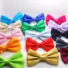 35 colors Mens solid color Bow Ties business gentleman candy color wedding Adjustable tie with snap buttons