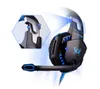 KOTION Varje G2000 Computer Stereo Gaming -hörlurar Casque Deep Bass Game Earphone Headset med Mic LED -ljus för PC Gamer290E