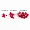 4 mm 6 mm 8 mm Ruby Pearl Terp avec perles Tops Insérer pour les nargues 25 mm Nails de banger en quartz