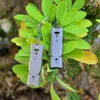 Aluminum high-frequency Molle Emergency Survival Whistle Keychain for Camping Hiking Outdoor Sport Accessories Tools 150 dB Hot