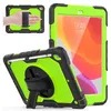 Defender Tablet Väska till iPad 10.2 7: e Pro Militär Extreme Heavy Duty Shock Free Protective Shell Armor Gummi Axelrem