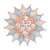 10pcslot bütün çırpıda mücevher 18mm Snap Düğmeleri Karışık Mavi Rhinestone Metal Çiçek Çıtçıtları Snap Bilezik İçin Düğmeler VN2042102913378