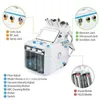 Multifunktionell 6 i 1 H2O2 Hydra Facial Dermabrasion Hydromodermabrasion Aqua Peeling Vakuum Hud Rengöring Vatten Oxygen Spray