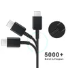 اكتب C كبل ملاحظة 10 S10 USB كبلات كبل الشحن 1.2M 4ft 4ft كبل الشاحن 2A ل Samsung S10 بالإضافة إلى ملاحظة 9 Note10 Pro S8 Huawei P30 Pro مع فتحة الورق في حقيبة OPP