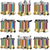 Running medal hanger Stainless steel medal holder Sport medal display hanger for runner Y200429