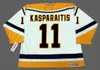 Пользовательские мужчины Молодежные женщины Vintage # 11 Дариус Каспарайтес CCM Hockey Jersey Size S-5XL или пользовательское любое имя или номер