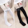 Bebê bonito meia-calça crianças collants joelho falso veludo meia branco gato dos desenhos animados crianças039s princesa menina meias meias collants4653590