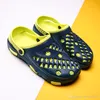 designer Sandals Men Summer Shoes Sandals New Breathable Beach Flip Flops Slip On Mens Slippers Mesh Lighted Hole Shoes free shipping
