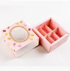 12 * 11 * 5.2cm DHL Shipping Macaron cake paper box avec Window Biscuits Packaging Box 3 couleurs DHL Shipping