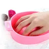 Recién llegado Nail Art Soak Bowl Manicure Soak Off Hand Spa Bath Soaker Bandeja Remover Herramientas Removedor de esmalte de uñas