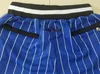 Nouveau Short Team Shorts 92-93 Vintage Baseketball Short Zipper Pocket Vêtements de course Noir Blanc Stripe Couleur Just Done Taille S-XXL