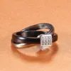 Nouveaux gars de la mode CZ zircon cubique titane acier inoxydable et croix en céramique femmes bague gars amoureux bijoux cadeaux à vendre en gros