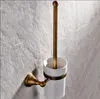 Set di accessori da bagno in ottone Bronzo antico Porta carta Portasciugamani Porta scopino Porta asciugamani Porta asciugamani da bagno Set290O