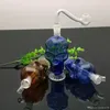 Mini kolor czaszki szklane butelka z wodą szklane bongs palnik olej szklany rurę wodną platformy palenia platformy za darmo