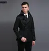 Бесплатная Доставка 2019 Новый Дизайнер ouble Harding Colread Crown Create Mens Mens Overcoat Длинные Рукава Мужская Одежда Бизнес Верхняя одежда