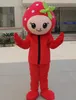 2019 Fabriks Hot Red Strawberry Mascot Kostymer för vuxna till salu