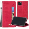 PU Läder Plånbok Telefonväska till iPhone 11 Pro X XR XS Max Samsung Galaxy S10 Multi Card Slots Flip Skyddskåpa