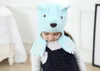 Baby Beanies Children Cartoon Bear Plush Hats Boys Girls Babies Kids Earmuffs Caps Headwear Kid Winter Warm Hats A201