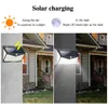 208LEDs Outdoor Solar Lights 60W Home Garden light PIR Motion Sensor 3Modes IP65 waterproof Emergency Solar LED Wall Light Lamp