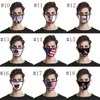 Jour de l'indépendance 3D anti-poussière mode imprimé tissu de soie de glace lavable visage mas universel pour hommes et femmes drapeau américain masque livraison gratuite